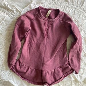 Childhoods peplum sweatshirt